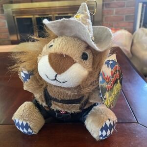 Gerhardshofen Yodeling Lion With Tags Stuffed Animal Plush German Folkwear